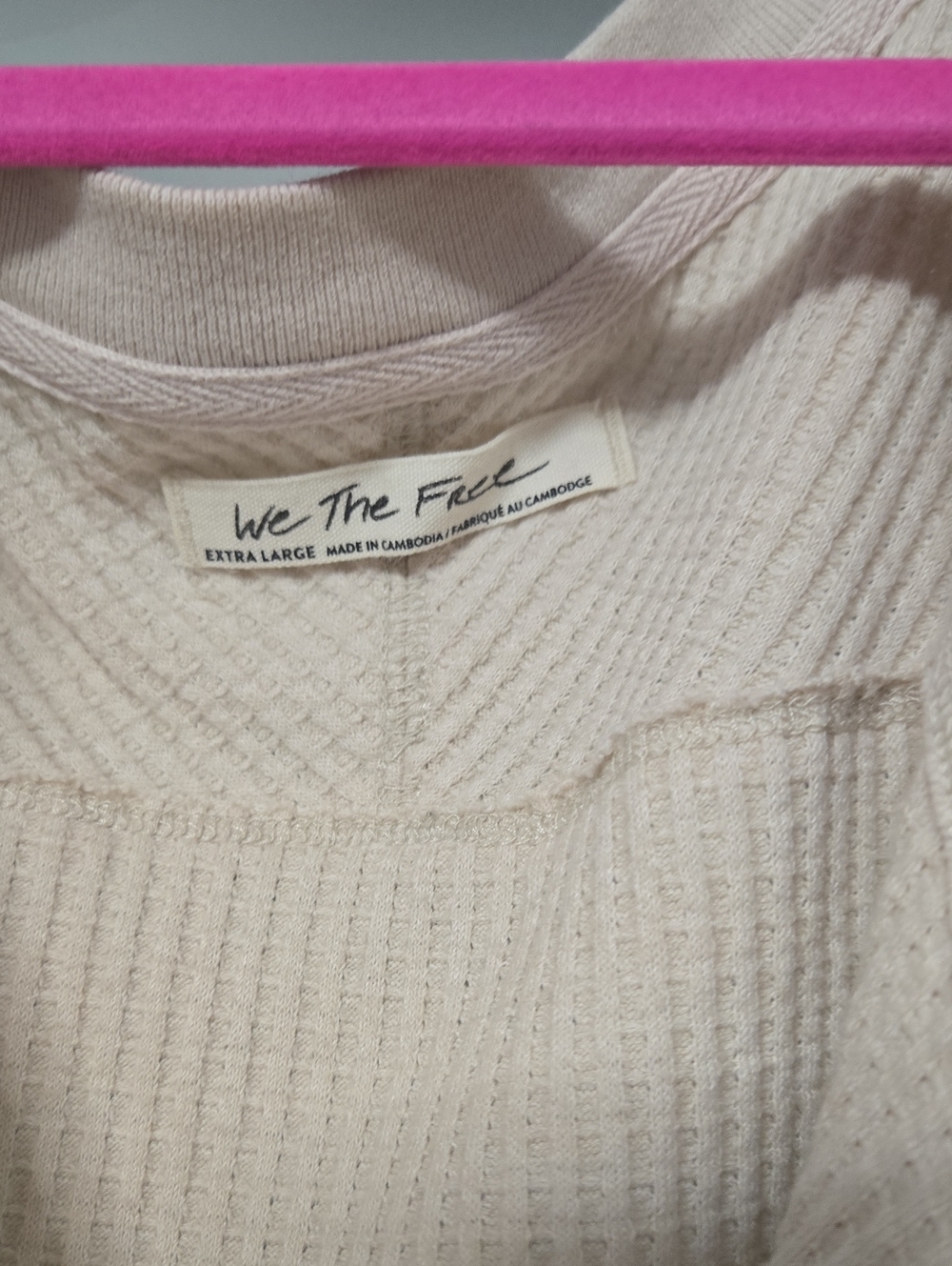 FREE PEOPLE OVERSIZED L/S THERMAL XL - Picture 2 of 5